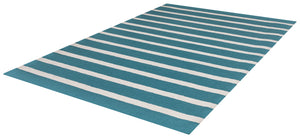 Rizzy Home Azzura Hill AH9939 Teal Strips Area Rug