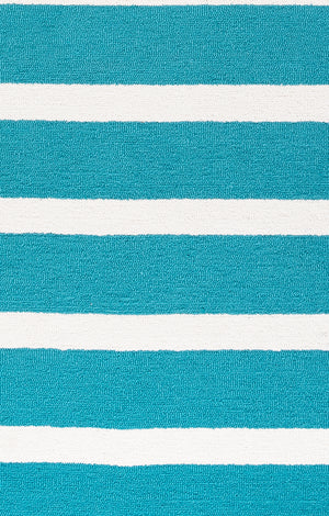 Rizzy Home Azzura Hill AH9939 Teal Strips Area Rug