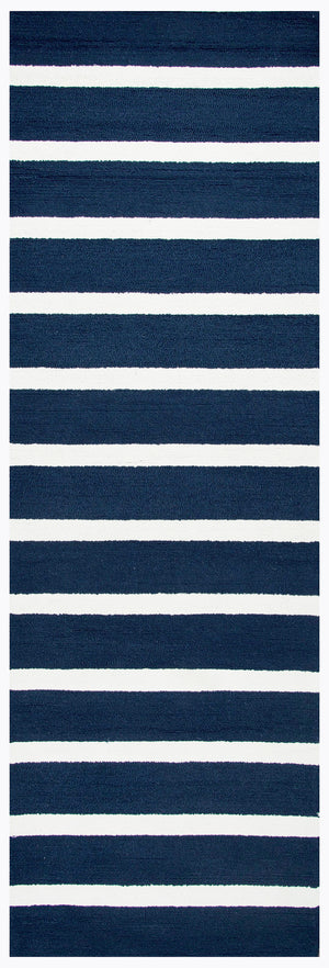 Rizzy Home Azzura Hill AH9949 Indigo Strips Area Rug