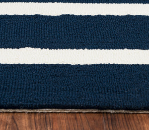 Rizzy Home Azzura Hill AH9949 Indigo Strips Area Rug