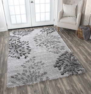 Rizzy Home Adana AN699A Gray Floral Area Rug