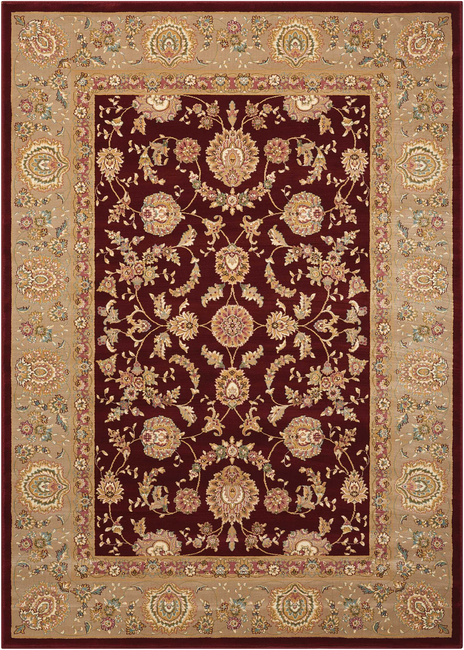 Kathy Ireland Antiquities Empress Garden Garnet Area Rug by Nourison