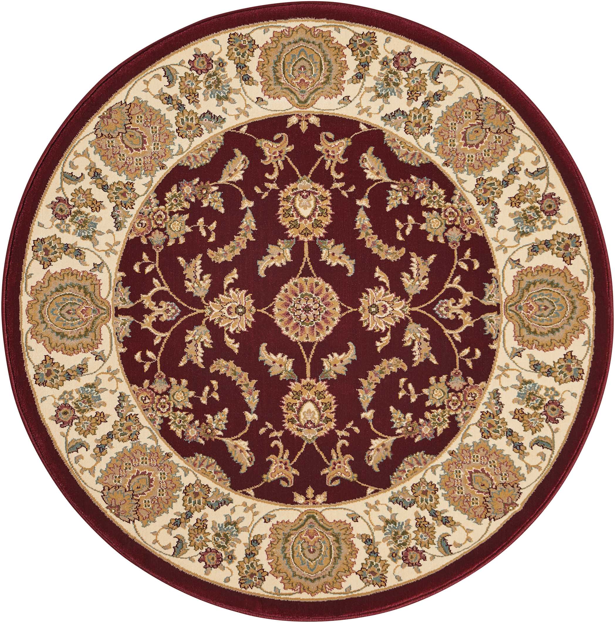 Kathy Ireland Antiquities Empress Garden Garnet Area Rug by Nourison