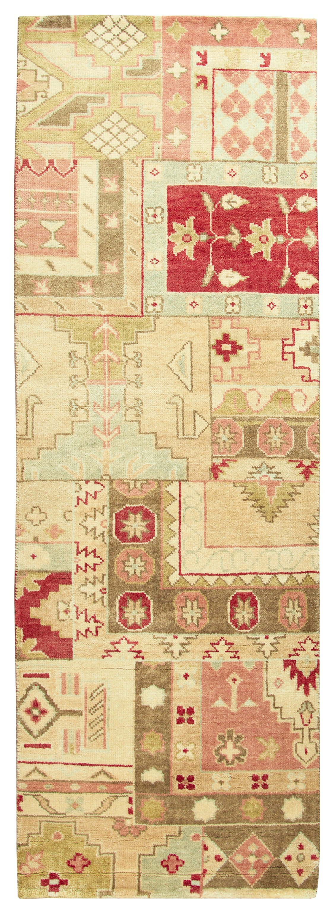 Rizzy Home Aquarius AQ8841 Burgundy Patchwork Area Rug