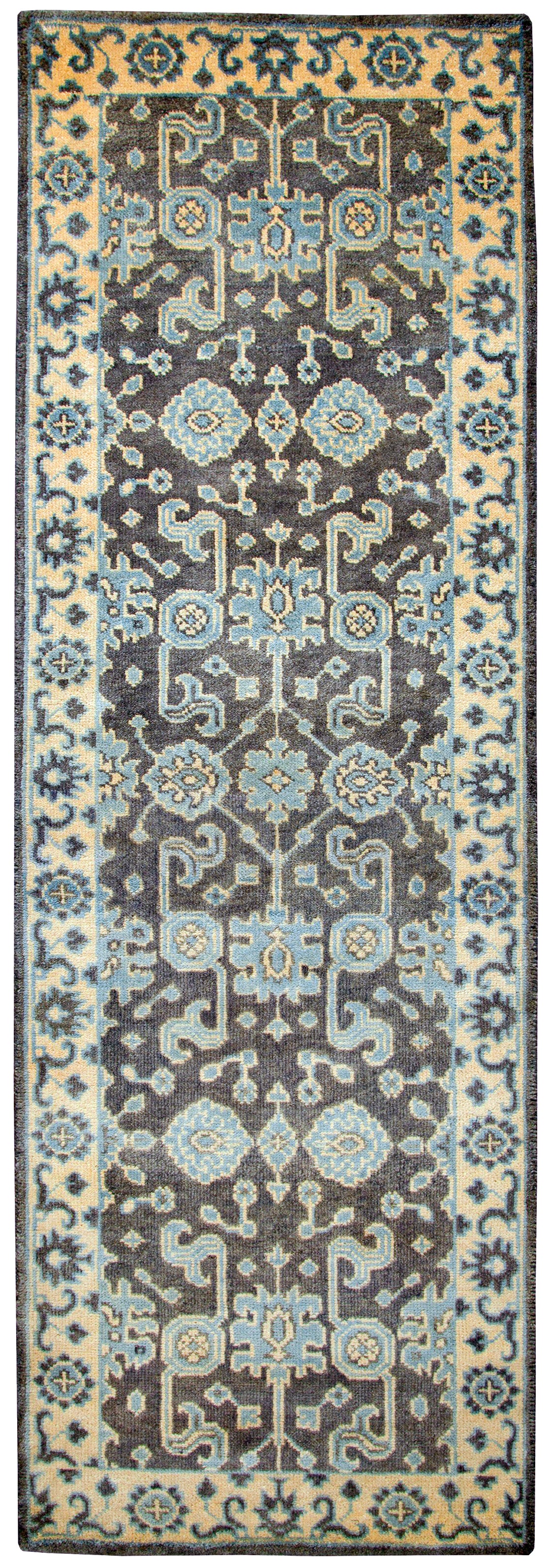 Rizzy Home Aquarius AQ8842 Blue Border Area Rug