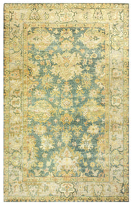 Rizzy Home Aquarius AQ8847 Blue Border Area Rug