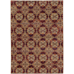 Oriental Weavers Andorra Red/Gold Oriental 6883A Area Rug