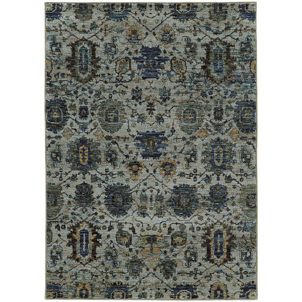 Oriental Weavers Andorra Blue/Navy Oriental 7120A Area Rug