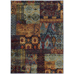 Oriental Weavers Andorra Multi/Blue Abstract 7137A Area Rug