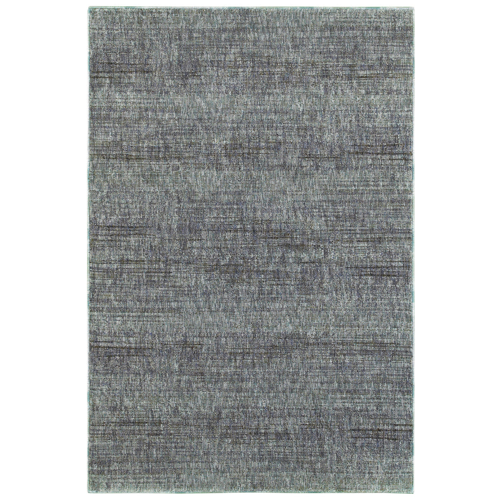 Oriental Weavers Atlas Blue/Grey Solid 8033J Area Rug