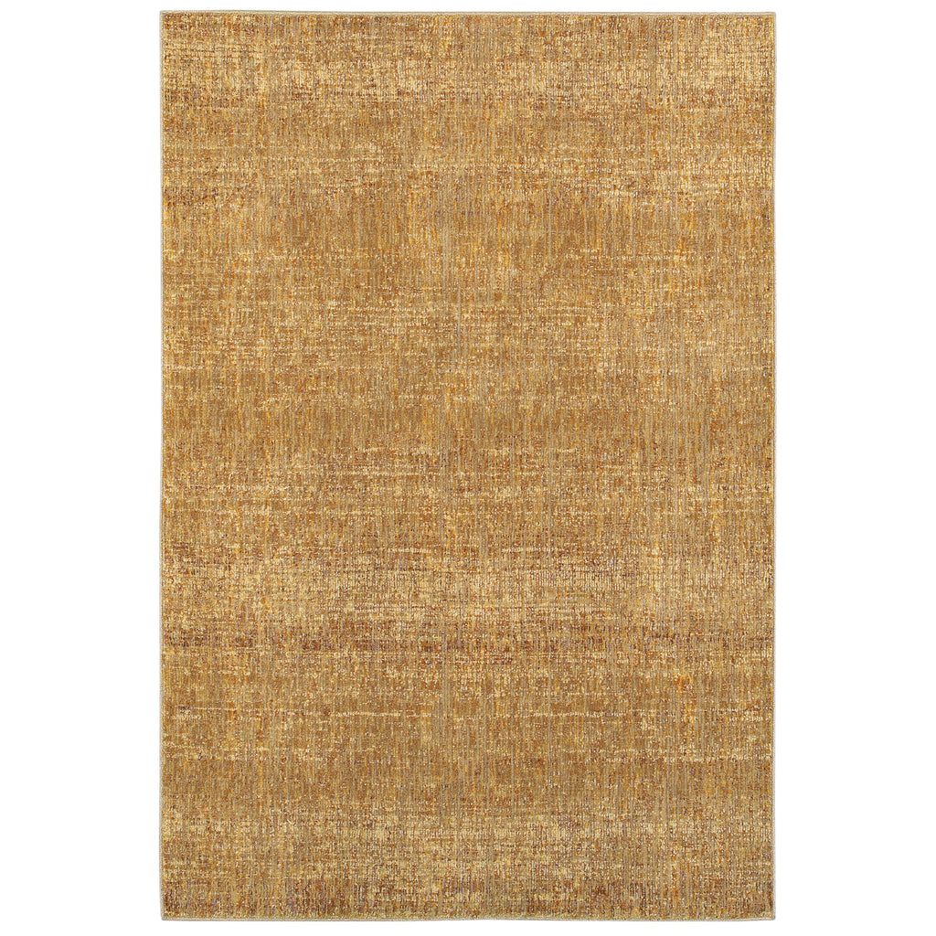 Oriental Weavers Atlas Gold/Yellow Solid 8033R Area Rug