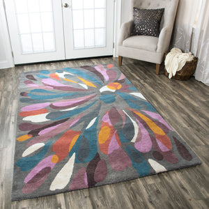 Rizzy Home Bradberry Downs BD8605 Multi-Colored Abstract Area Rug