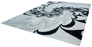 Rizzy Home Bradberry Downs BD8871 Grey/Black Abstract Area Rug