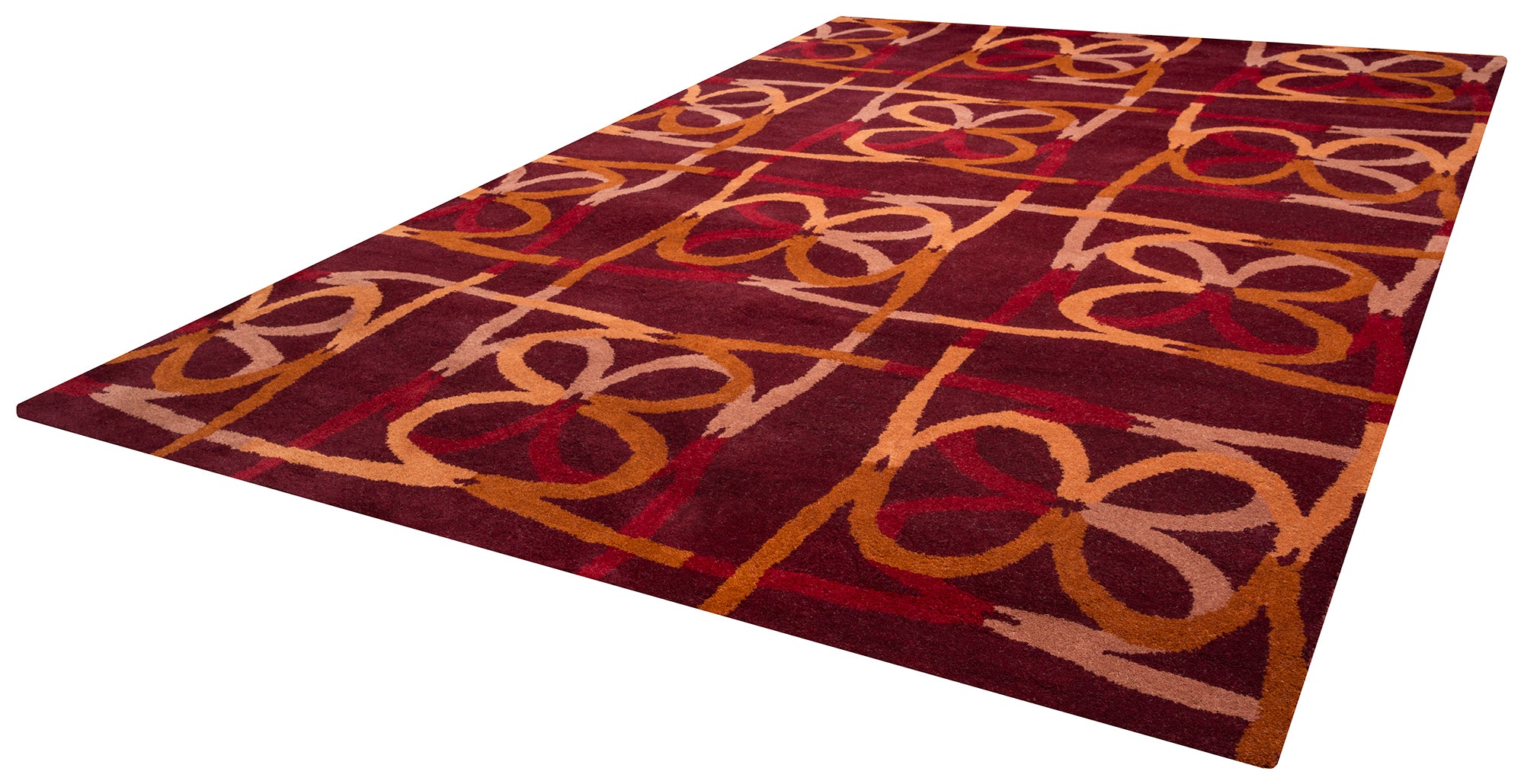 Rizzy Home Bradberry Downs BD8887 Burgundy Abstract Area Rug