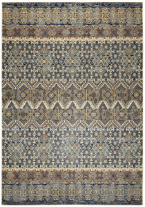 Rizzy Home Bennington BI4649 Gray Print Area Rug