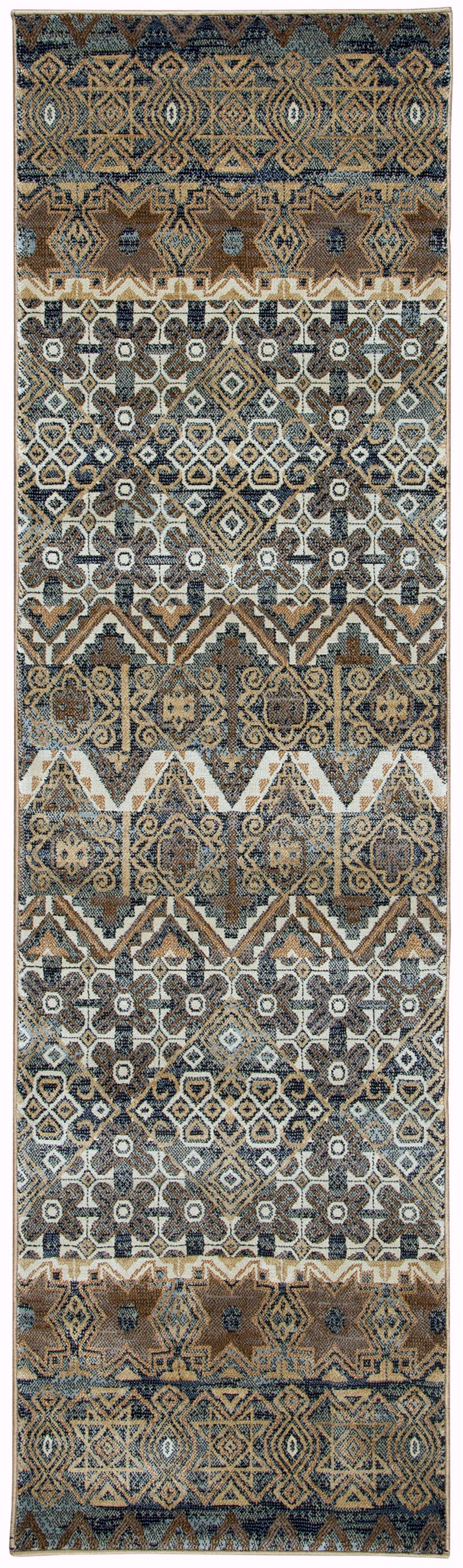 Rizzy Home Bennington BI4649 Gray Print Area Rug