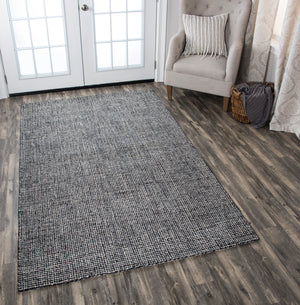 Rizzy Home Brindleton BR791A Black Solid Area Rug