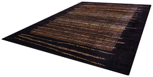 Rizzy Home Bellevue BV3194 Black Abstract Area Rug