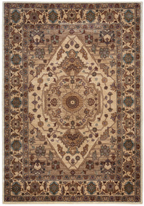 Rizzy Home Bellevue BV3206 Tan/Khaki Border Area Rug