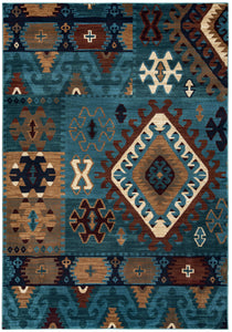 Rizzy Home Bellevue BV3704 Blue Southwest/ Tribal Area Rug