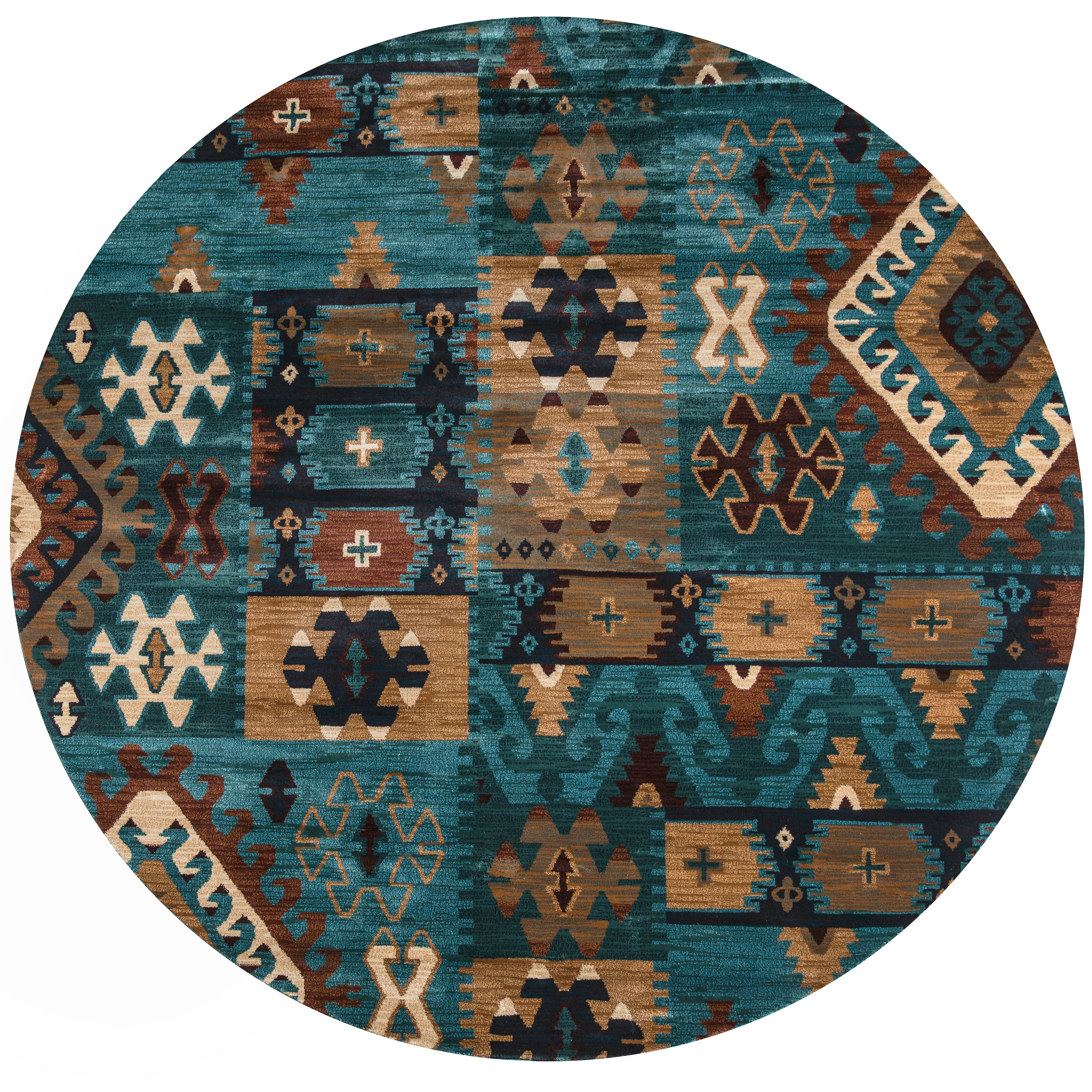 Rizzy Home Bellevue BV3704 Blue Southwest/ Tribal Area Rug