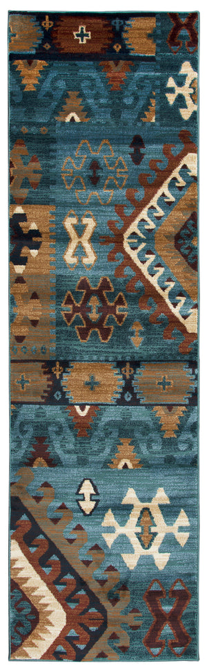 Rizzy Home Bellevue BV3704 Blue Southwest/ Tribal Area Rug