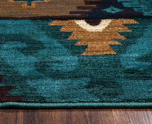 Rizzy Home Bellevue BV3704 Blue Southwest/ Tribal Area Rug