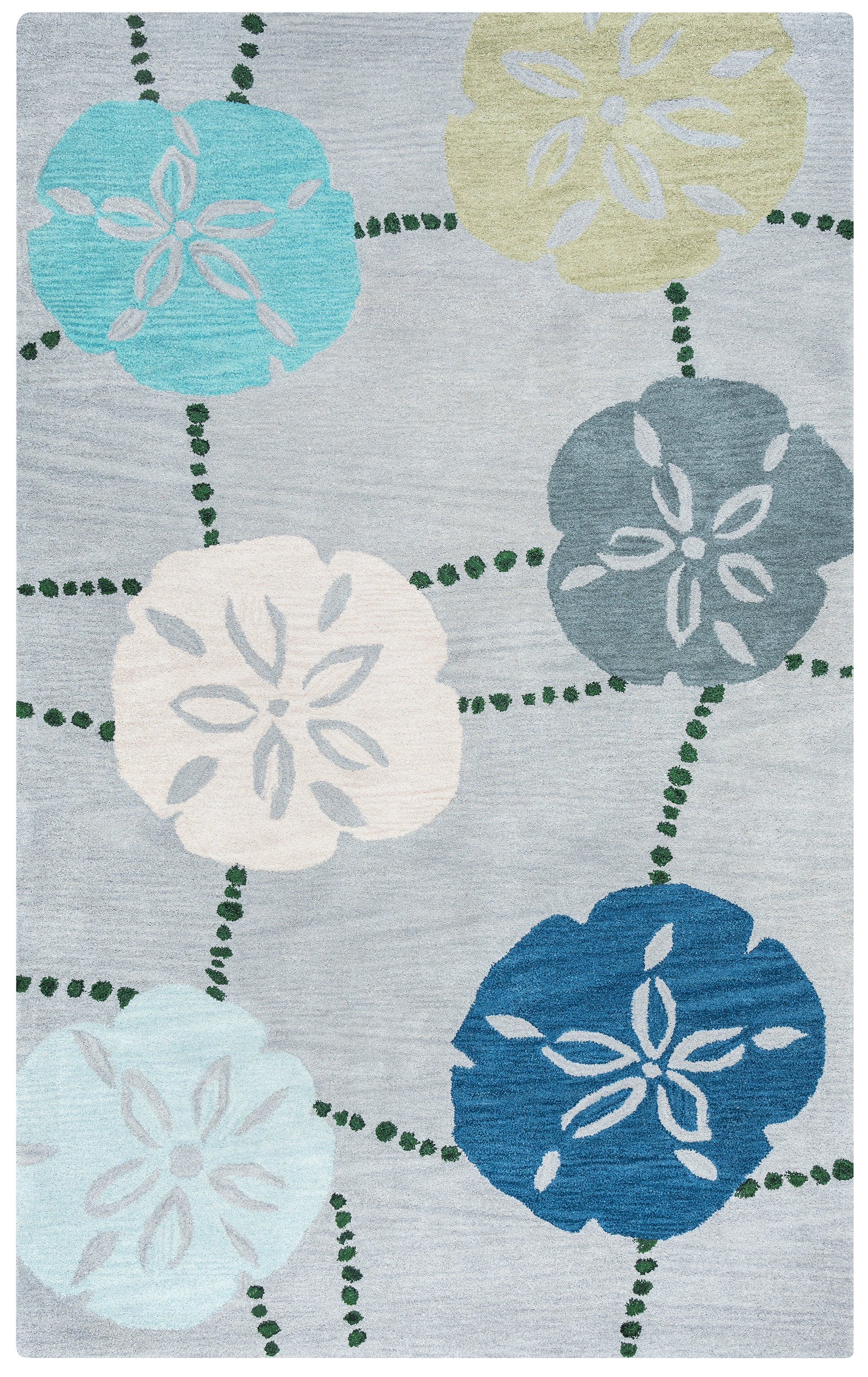 Rizzy Home Cabot Bay CA9464 Blue Coastal Area Rug