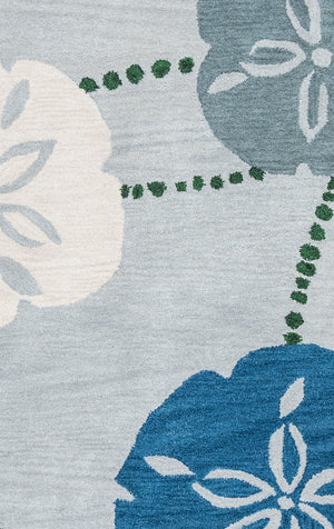 Rizzy Home Cabot Bay CA9464 Blue Coastal Area Rug