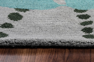 Rizzy Home Cabot Bay CA9464 Blue Coastal Area Rug