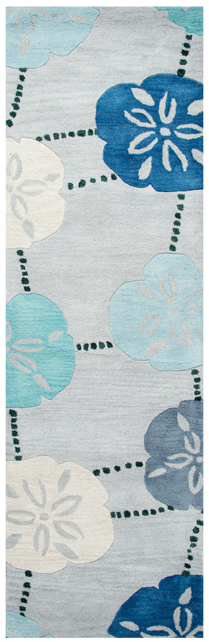 Rizzy Home Cabot Bay CA9464 Blue Coastal Area Rug