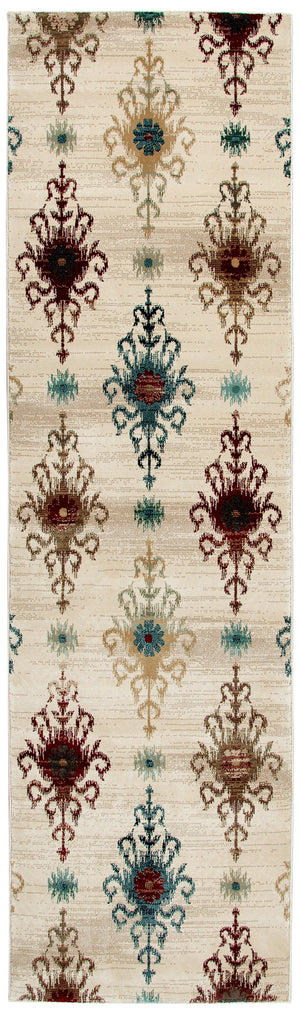 Rizzy Home Chateau CH4251 Ivory/Khaki Ornamental Area Rug