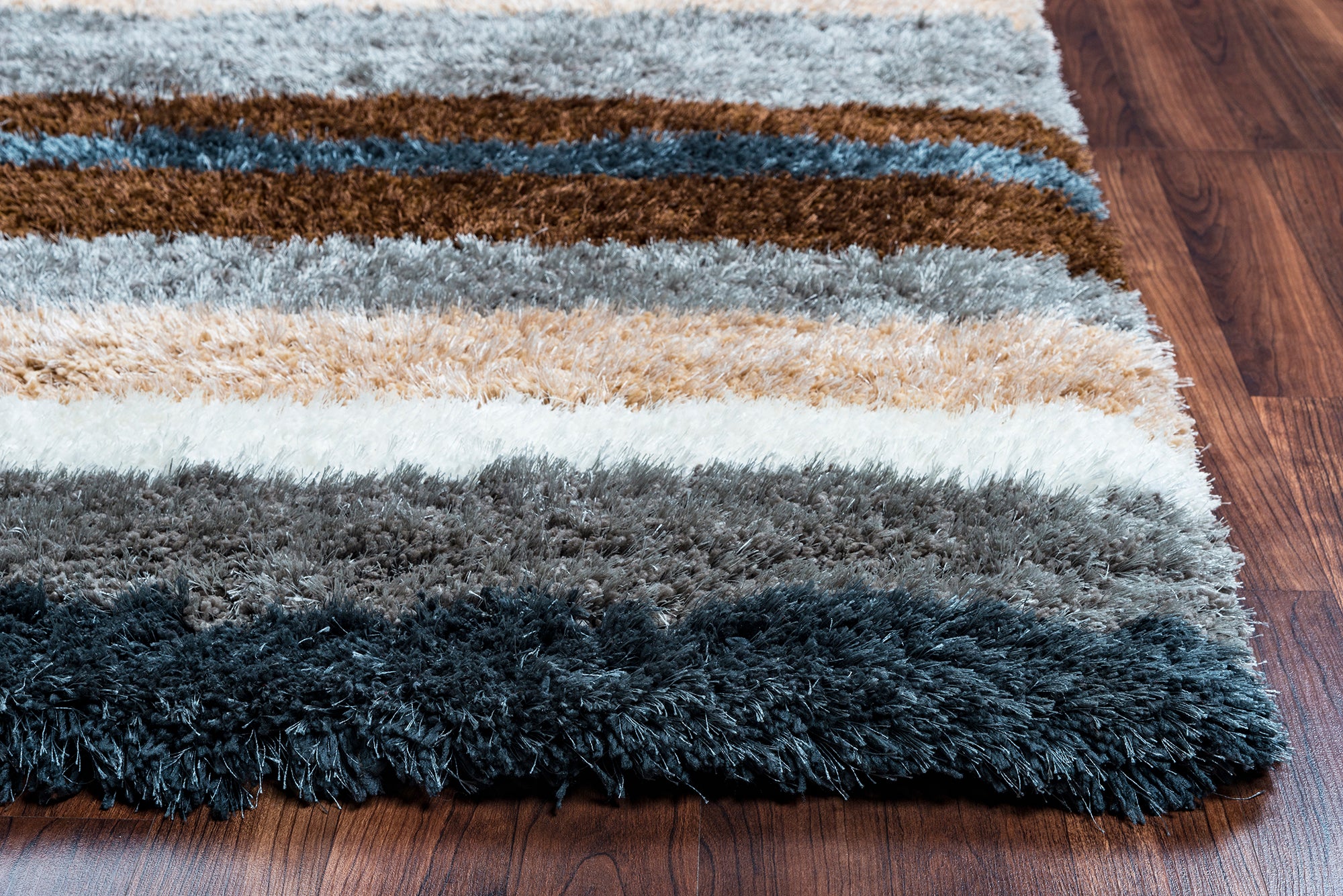 Rizzy Home Commons CO8423 Multi-Colored Striped Area Rug