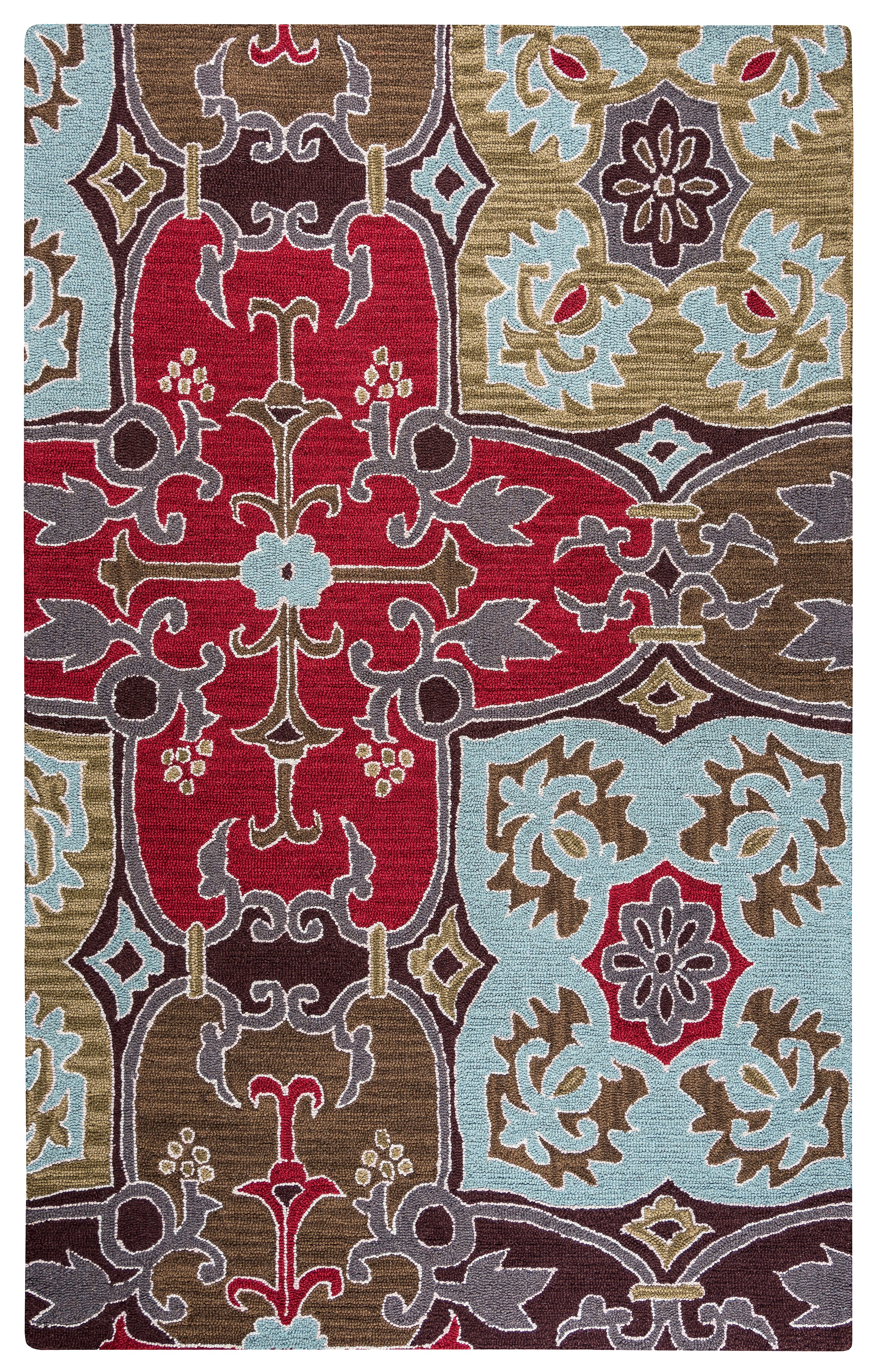 Rizzy Home Country CT0909 Multi-Colored Ornamental Area Rug