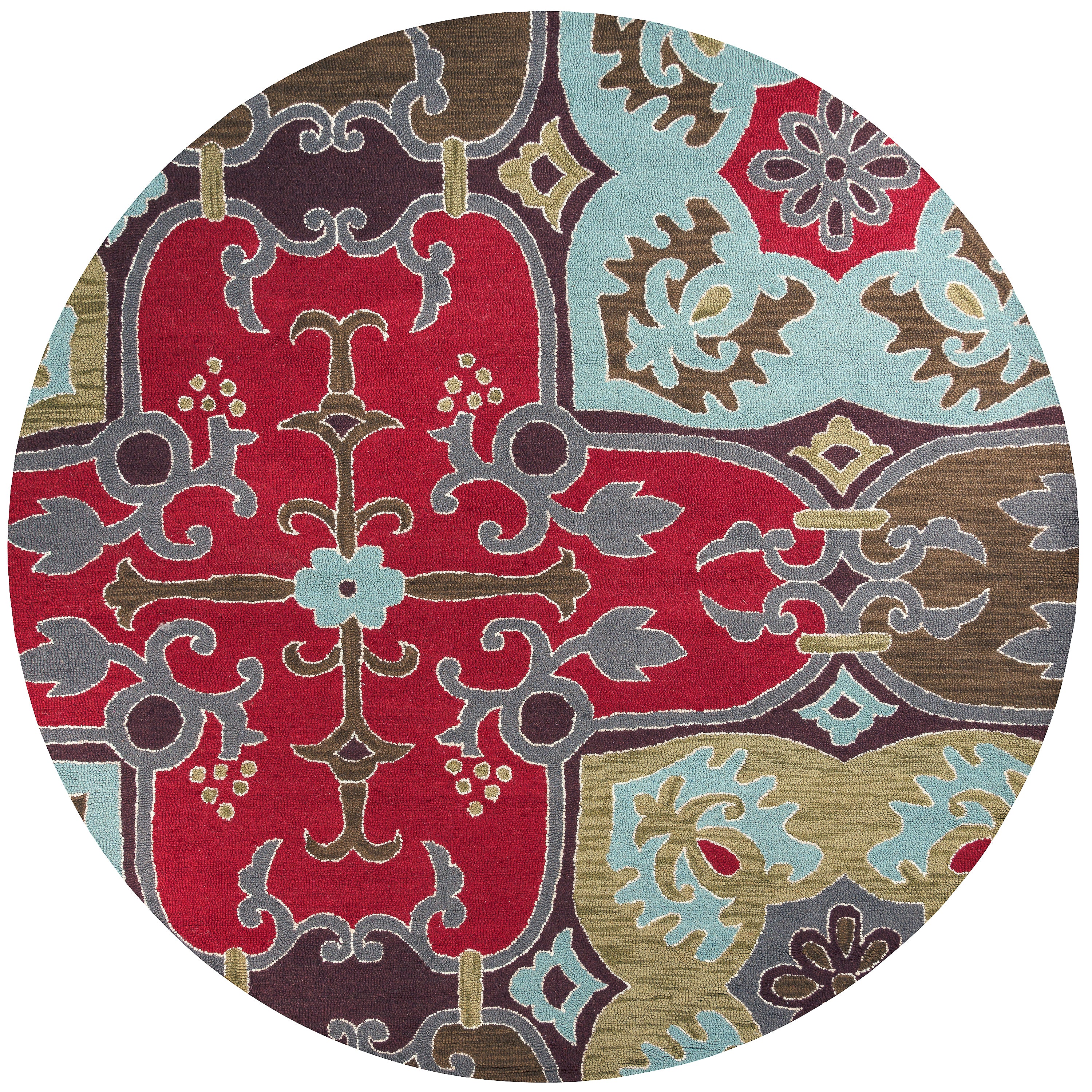 Rizzy Home Country CT0909 Multi-Colored Ornamental Area Rug