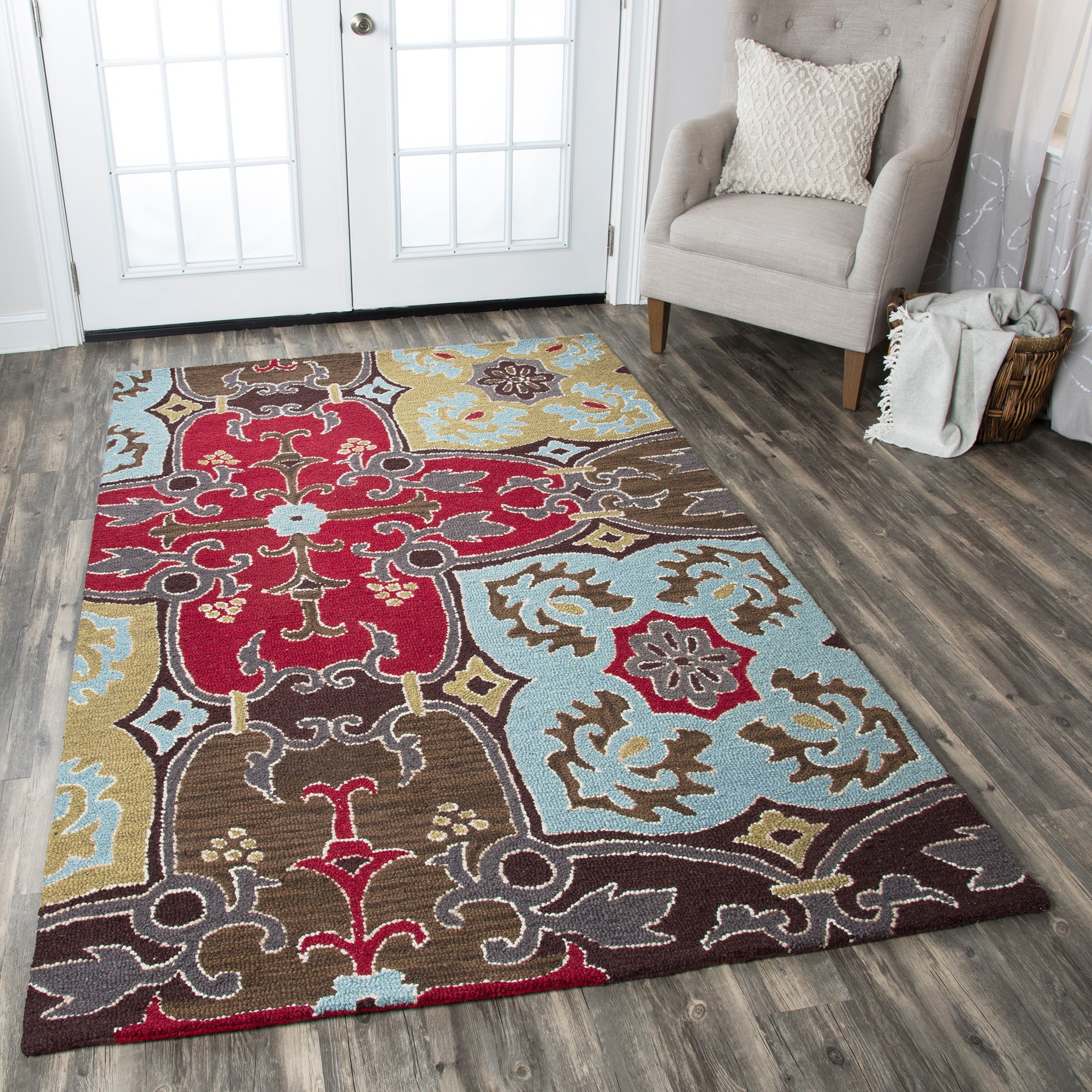 Rizzy Home Country CT0909 Multi-Colored Ornamental Area Rug