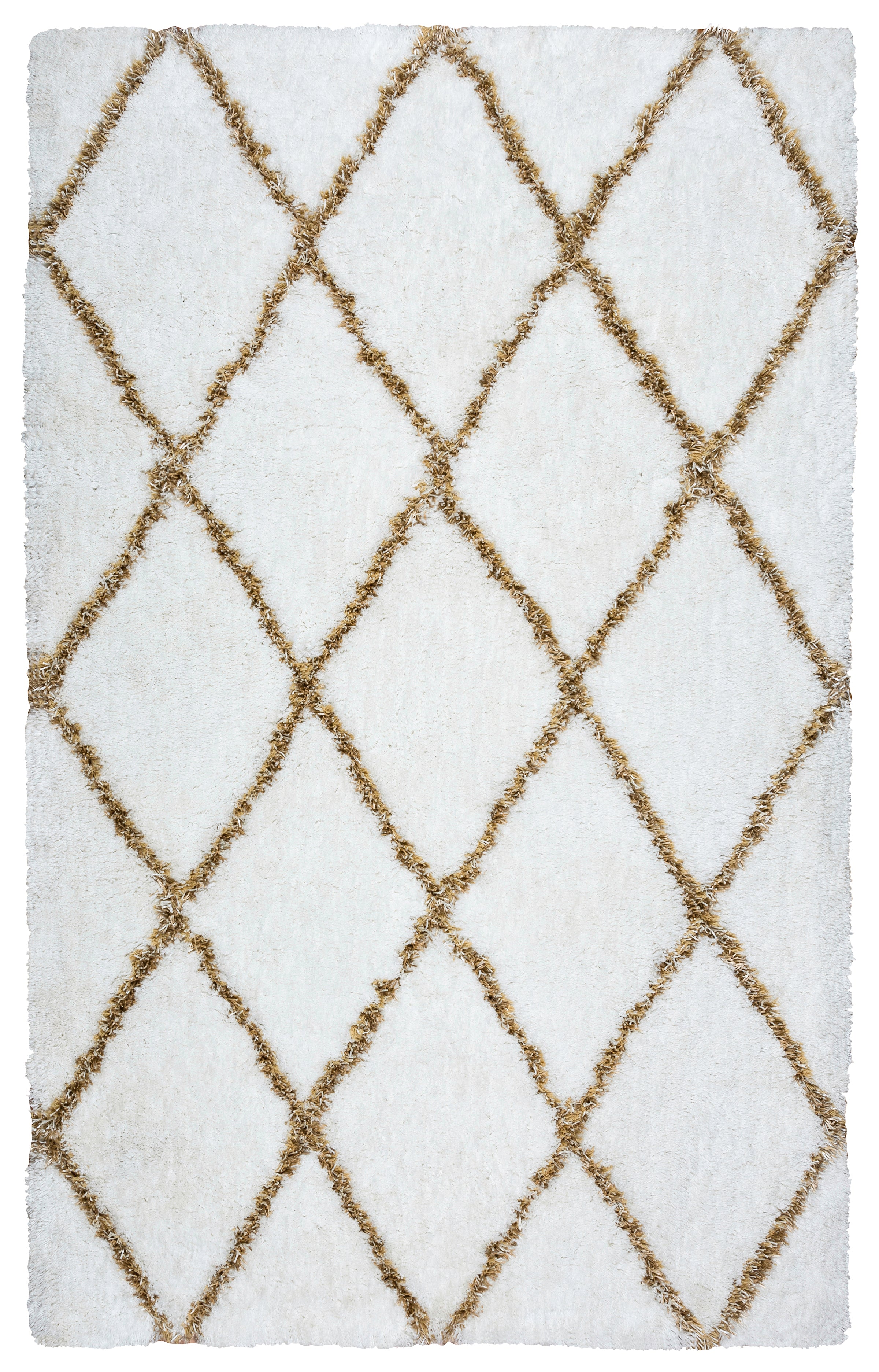 Rizzy Home Connex CX003A White Diamond Area Rug