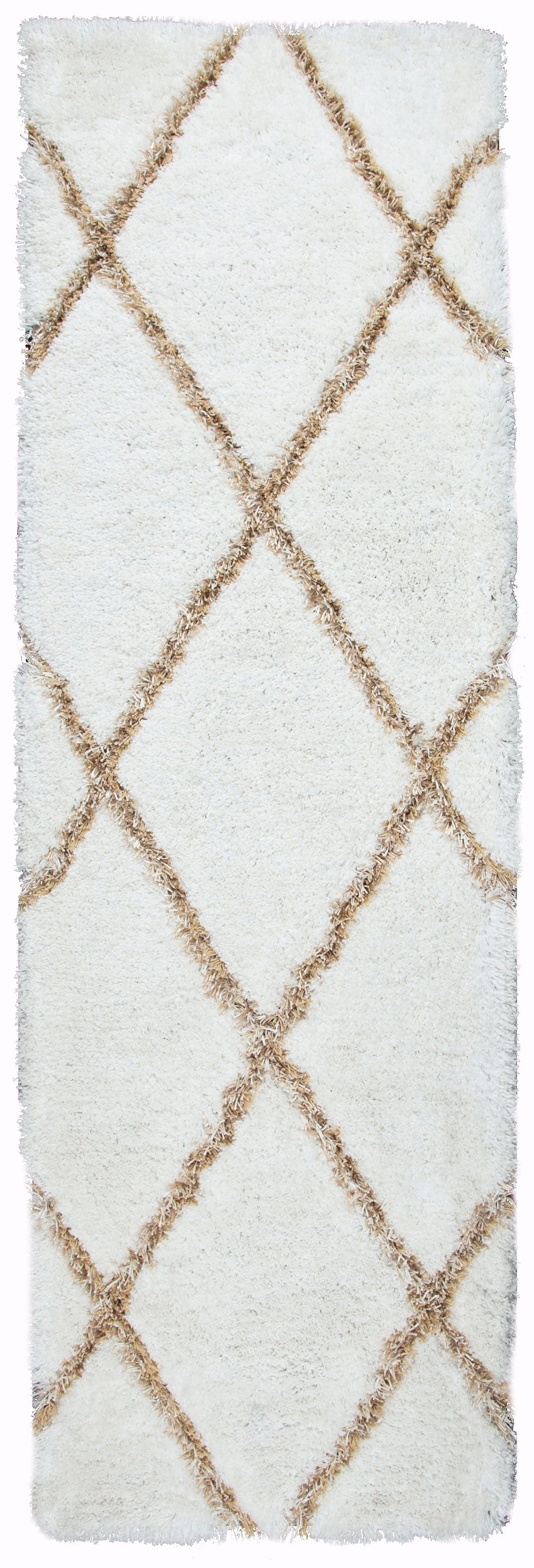 Rizzy Home Connex CX003A White Diamond Area Rug