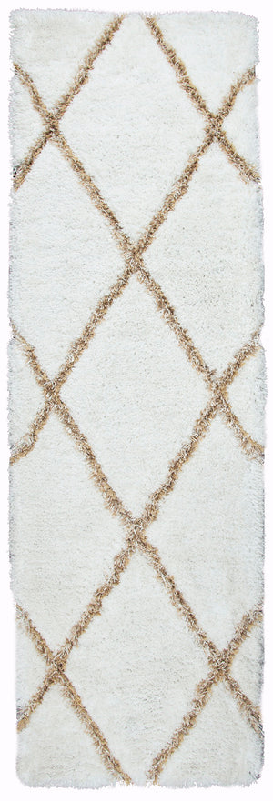 Rizzy Home Connex CX003A White Diamond Area Rug