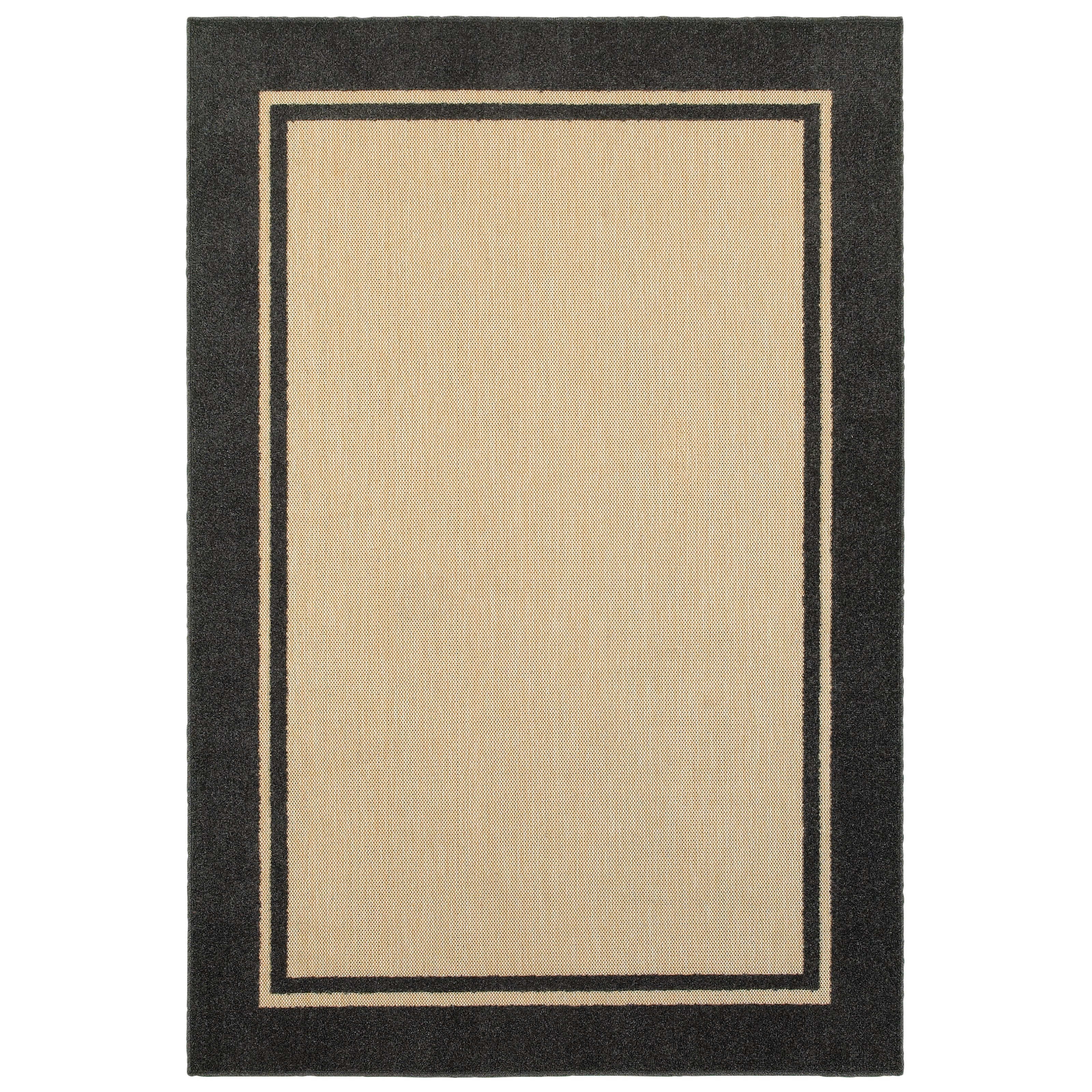 Oriental Weavers Cayman Sand/Charcoal Border 5594K Area Rug