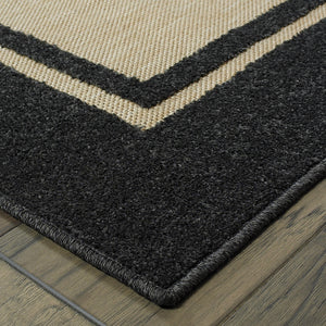 Oriental Weavers Cayman Sand/Charcoal Border 5594K Area Rug