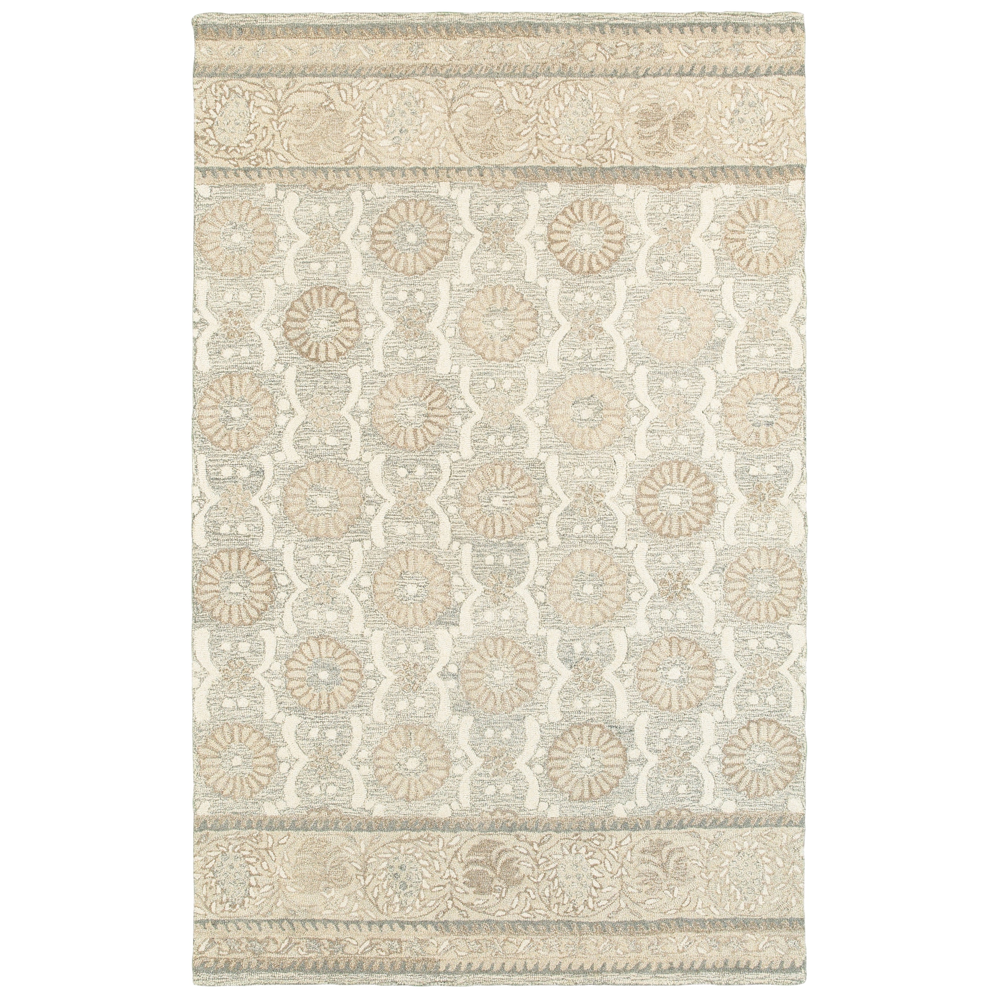 Oriental Weavers Craft Ash/Sand Floral 93002 Area Rug