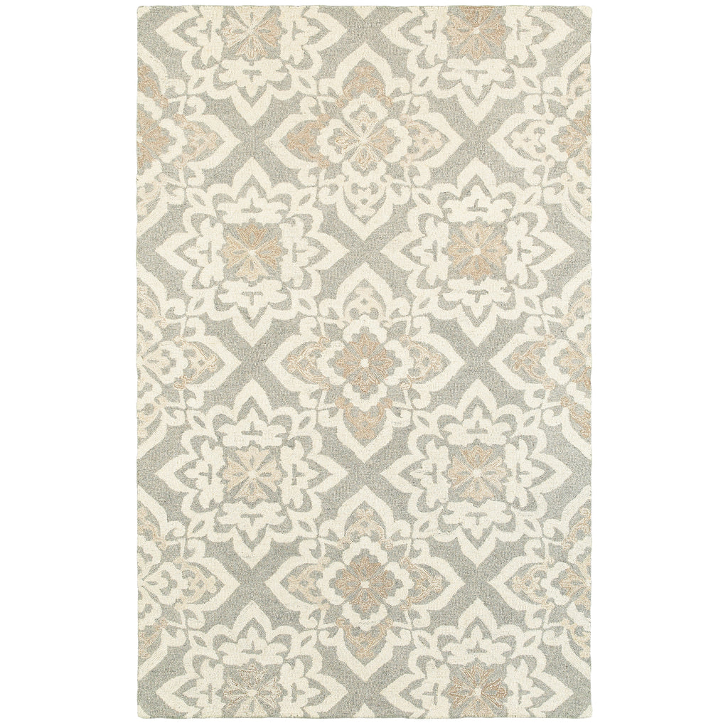 Oriental Weavers Craft Grey/Sand Geometric 93004 Area Rug