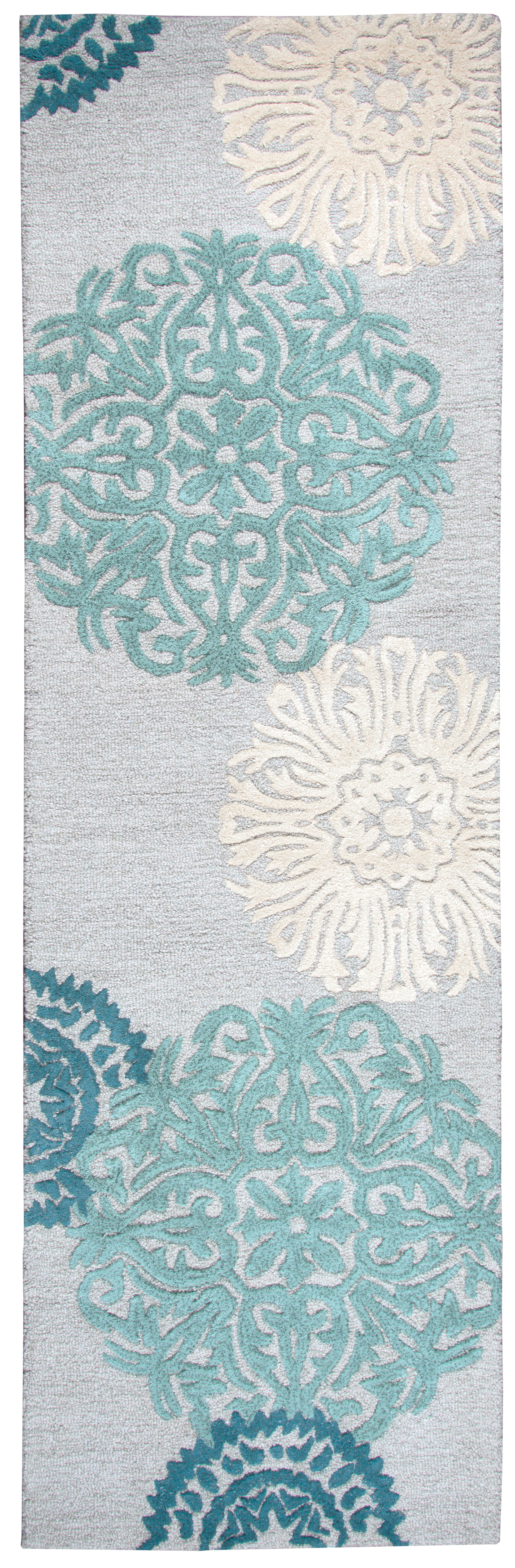 Rizzy Home Dimensions DI2241 Blue Medallion Area Rug