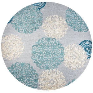 Rizzy Home Dimensions DI2241 Blue Medallion Area Rug