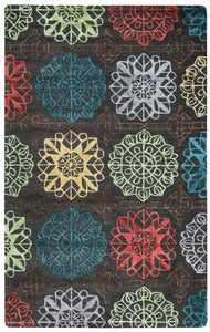 Rizzy Home Eden Harbor EH8643 Multi-Colored Medallion Area Rug