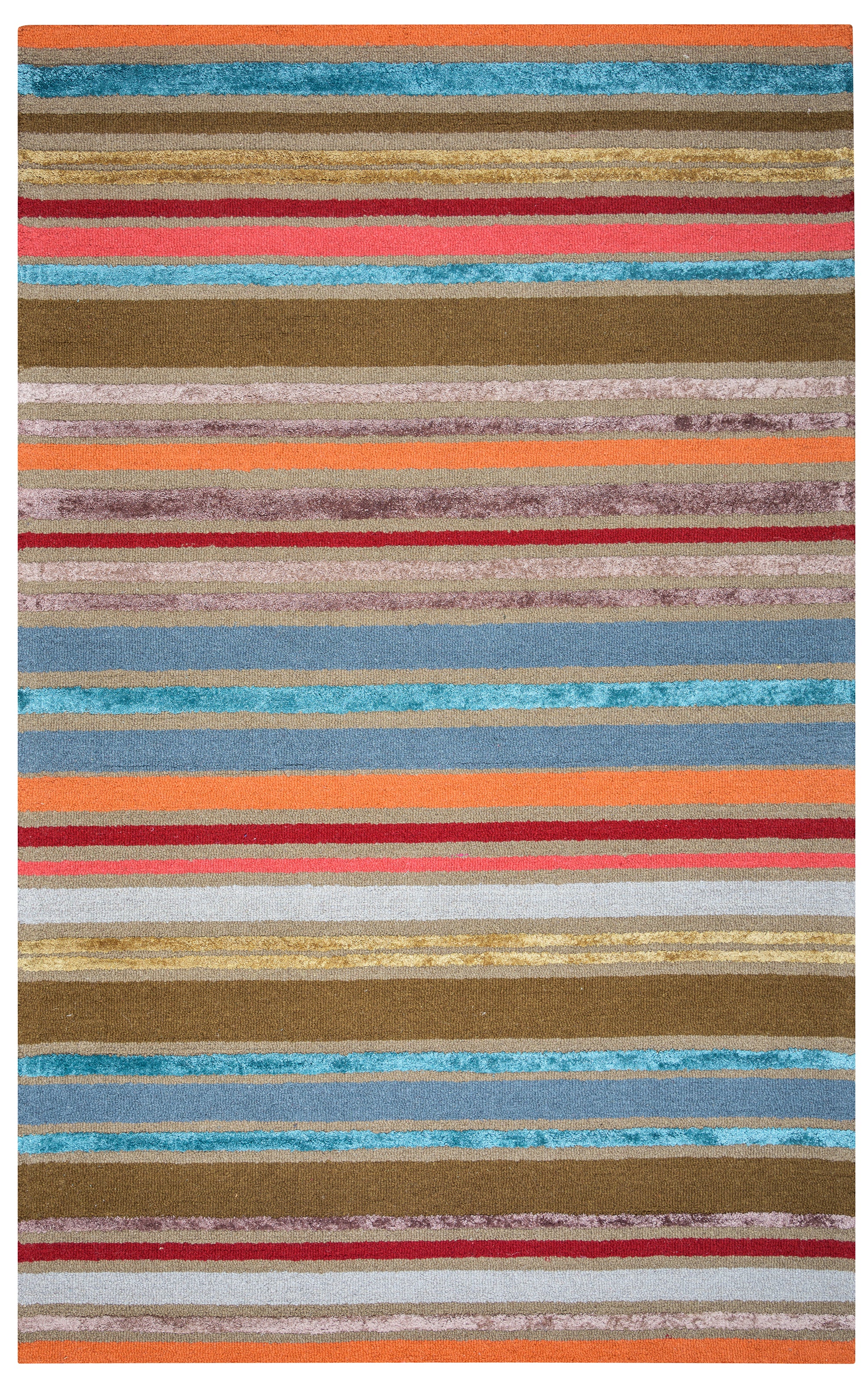 Rizzy Home Eden Harbor EH8739 Multi-Colored Stripe Area Rug