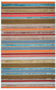 Rizzy Home Eden Harbor EH8739 Multi-Colored Stripe Area Rug