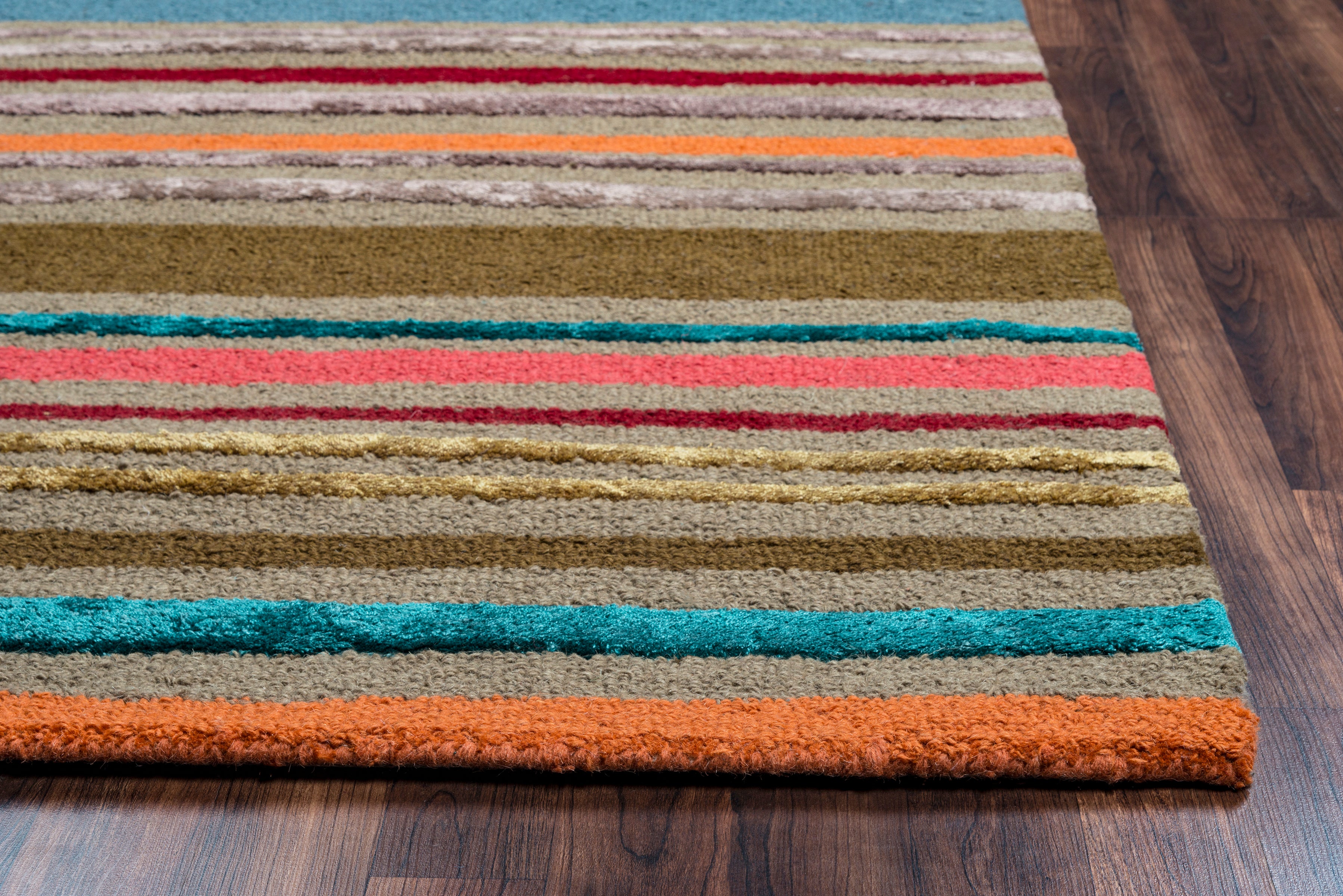 Rizzy Home Eden Harbor EH8739 Multi-Colored Stripe Area Rug