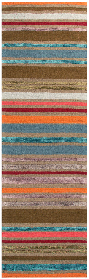 Rizzy Home Eden Harbor EH8739 Multi-Colored Stripe Area Rug